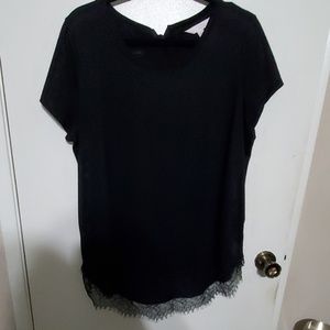 GUC Lauren Conrad Lace Hem Tee
